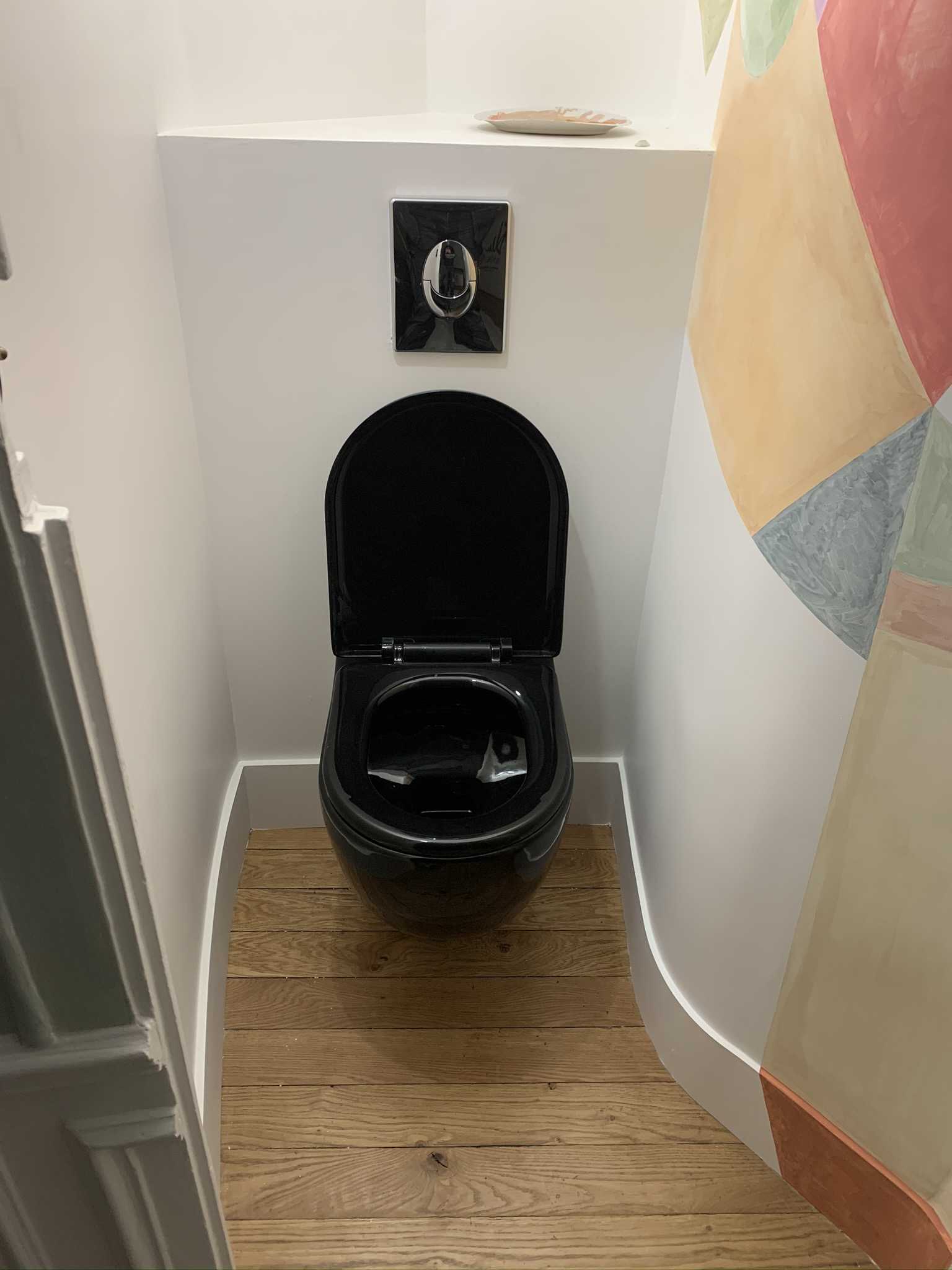 Rénovation de WC suspendu avec finitions design